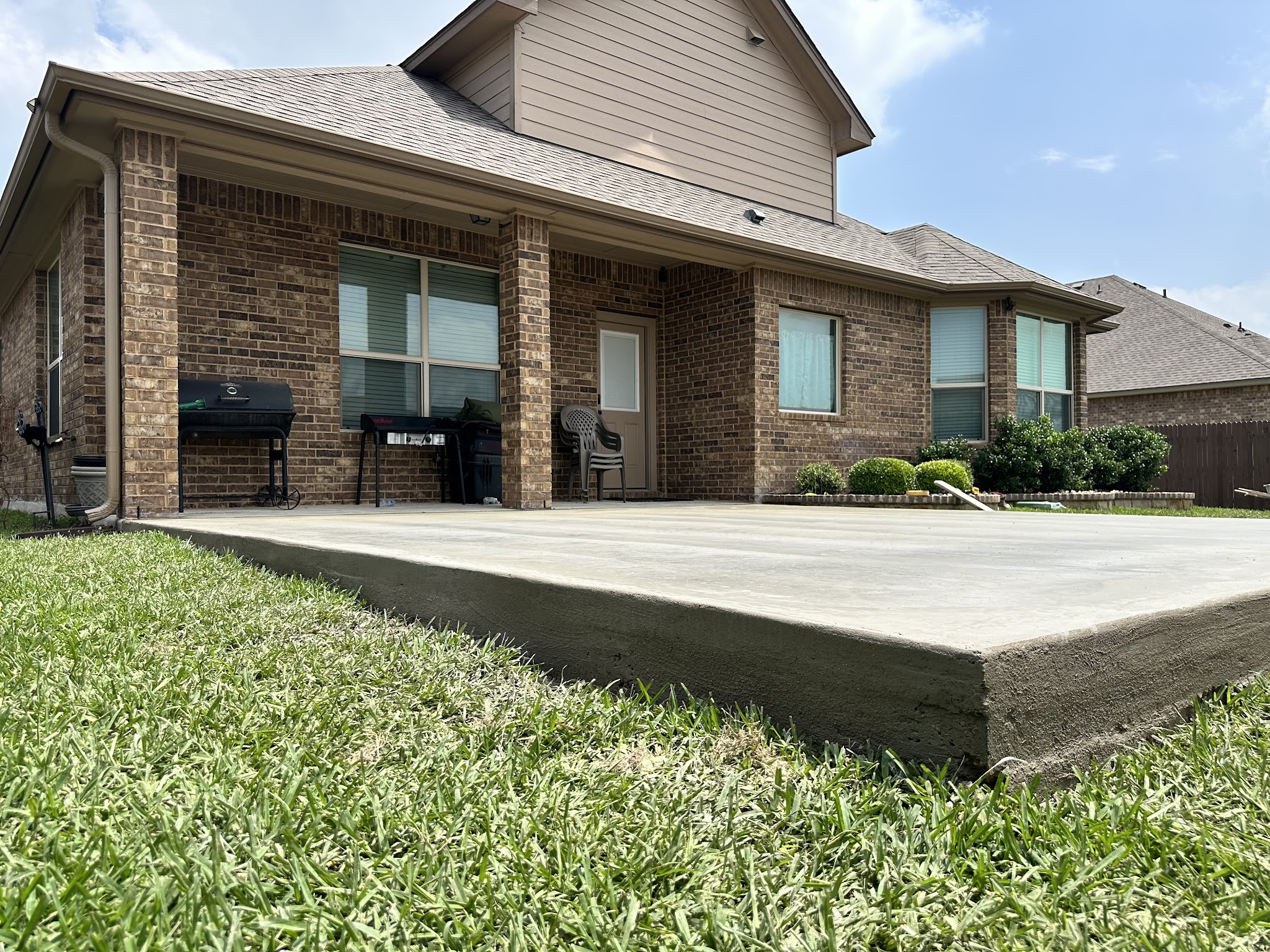 Residential backyard fence project